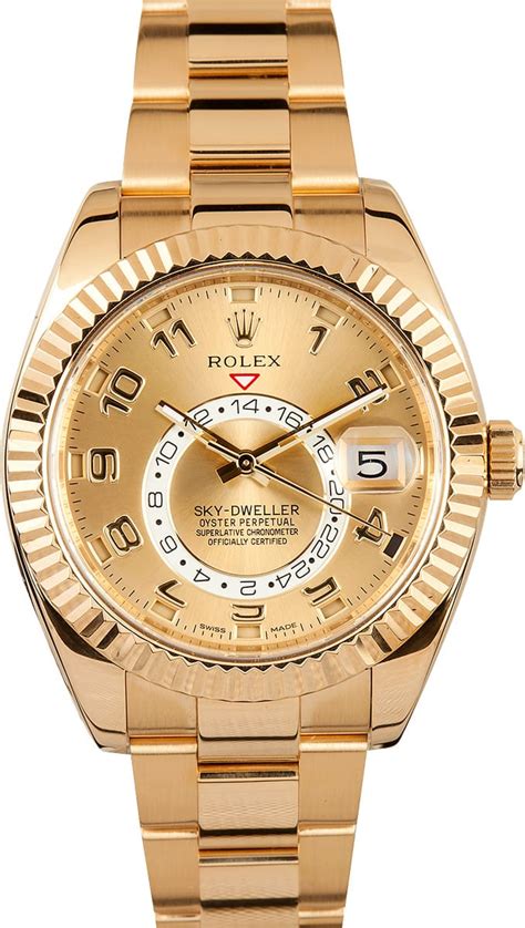 rolex skydweller gold price